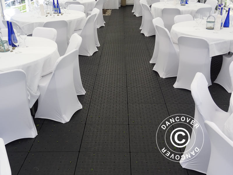 Plastgulv PRO 1 m²,  Antrasitt (4 stk.)