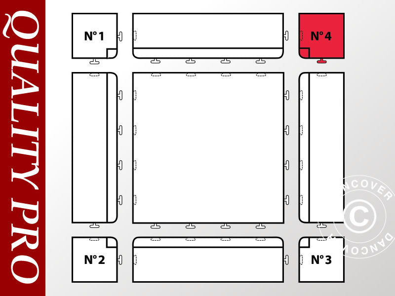 Gulv hjørne del nr. 4, Antrasitt