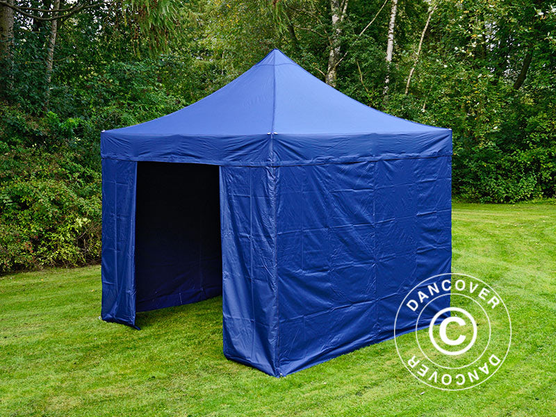 Quick-up telt FleXtents Xtreme 50 3x3m Mørk blå, inkl. 4 sider