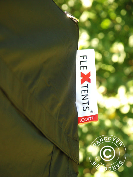 Quick-up telt FleXtents PRO 3x3m Svart, inkl. 4 sider