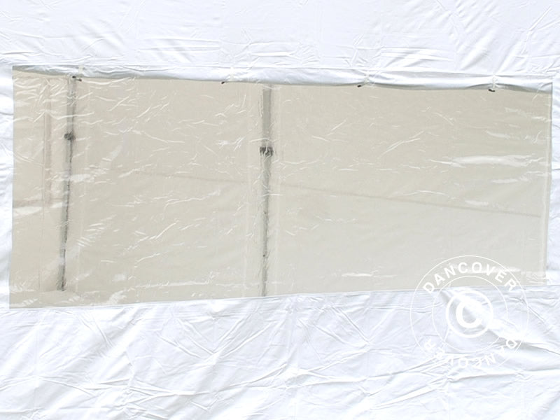 Quick-up telt FleXtents® PRO, Medisinsk & nødtelt, 3x6m, rød/hvit, inkl. 6 sidevegger