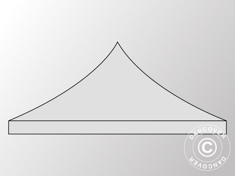 Takduk for Quick-up telt FleXtents 3x3m, Sølv