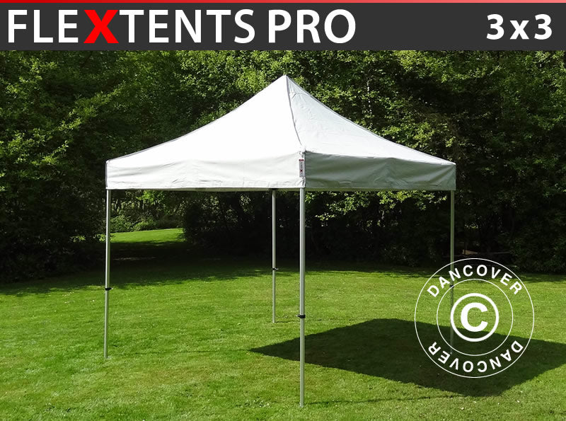 Quick-up telt FleXtents PRO 3x3m Sølv