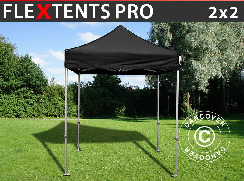 Quick-up telt FleXtents PRO 2x2m Svart