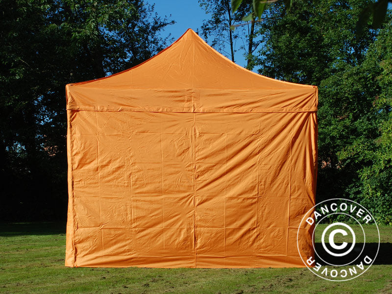Quick-up telt FleXtents PRO 3x3m Oransje, inkl. 4 sider
