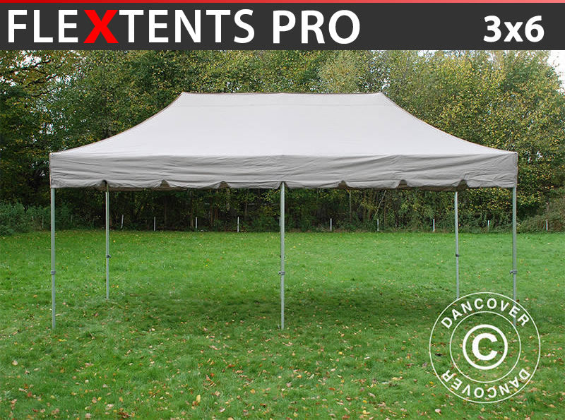 Quick-up telt FleXtents PRO "Peaked" 3x6m Latte