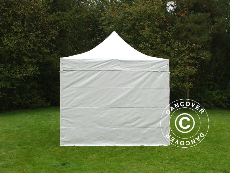 Quick-up telt FleXtents Xtreme 50 Heavy Duty 3x3m Hvit, inkl. 4 sider, Flammehemmende