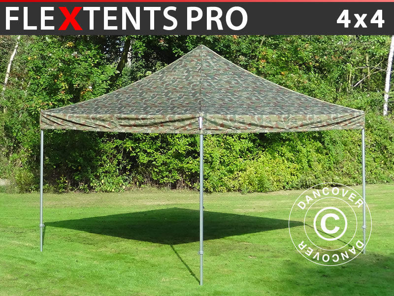 Quick-up telt FleXtents PRO 4x4m Kamuflasje