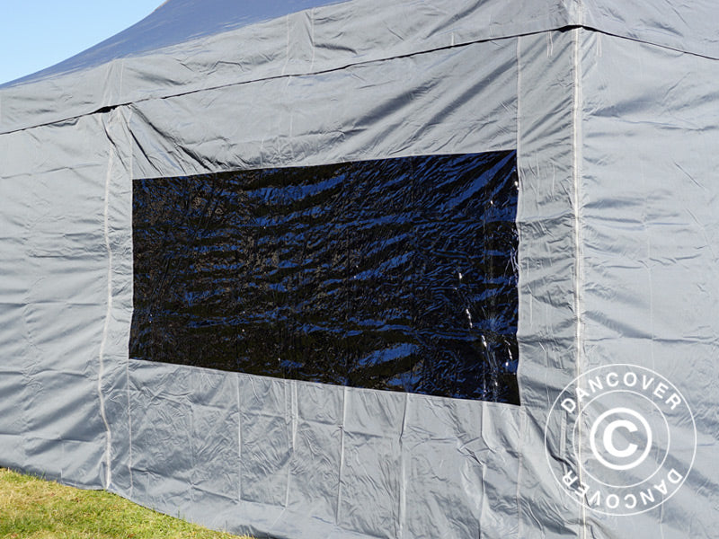 Quick-up telt FleXtents PRO 3x6m Grå, inkl. 6 sider