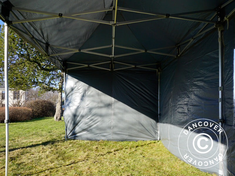 Quick-up telt FleXtents PRO 3x6m Grå, inkl. 6 sider
