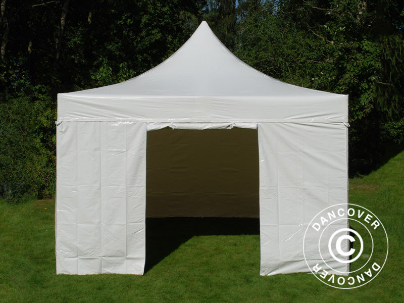 Quick-up telt FleXtents Xtreme 50 Heavy Duty 4x4m Hvit, inkl. 4 sider