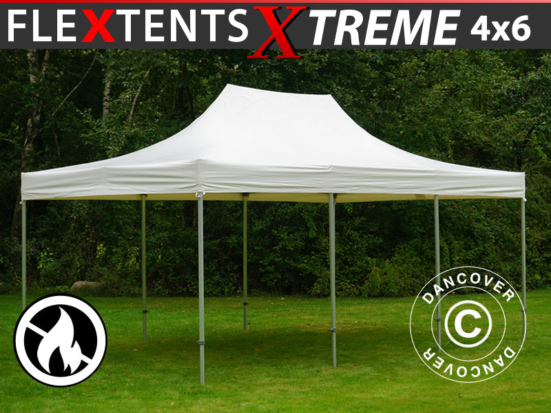 Quick-up telt FleXtents Xtreme 50 Heavy Duty 4x6m, Hvit