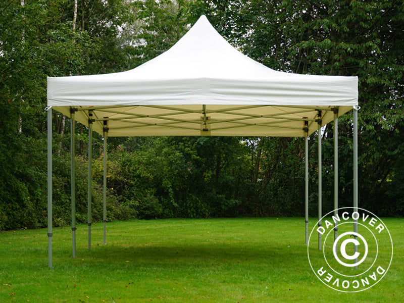 Quick-up telt FleXtents Xtreme 50 Heavy Duty 4x6m Hvit, inkl. 8 sider