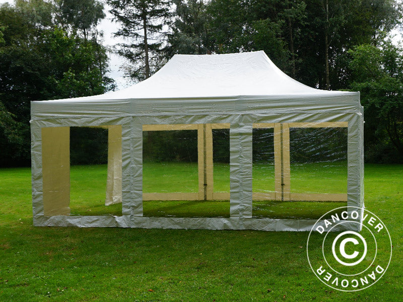 Quick-up telt FleXtents Xtreme 50 Heavy Duty 4x6m Hvit, inkl. 8 sider