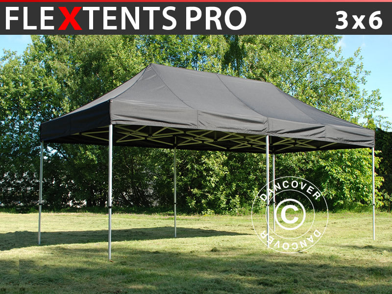 Quick-up telt FleXtents PRO 3x6m Svart