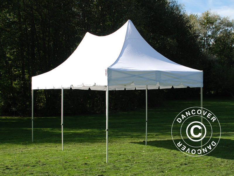 Quick-up telt FleXtents PRO Peak Pagoda 3x6m Hvit