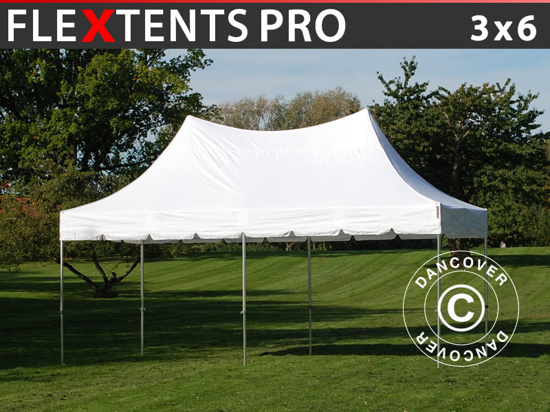 Quick-up telt FleXtents PRO Peak Pagoda 3x6m Hvit