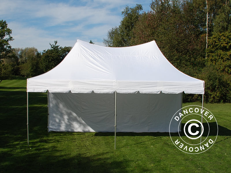 Quick-up telt FleXtents PRO Peak Pagoda 3x6m Hvit, inkl. 6 sider