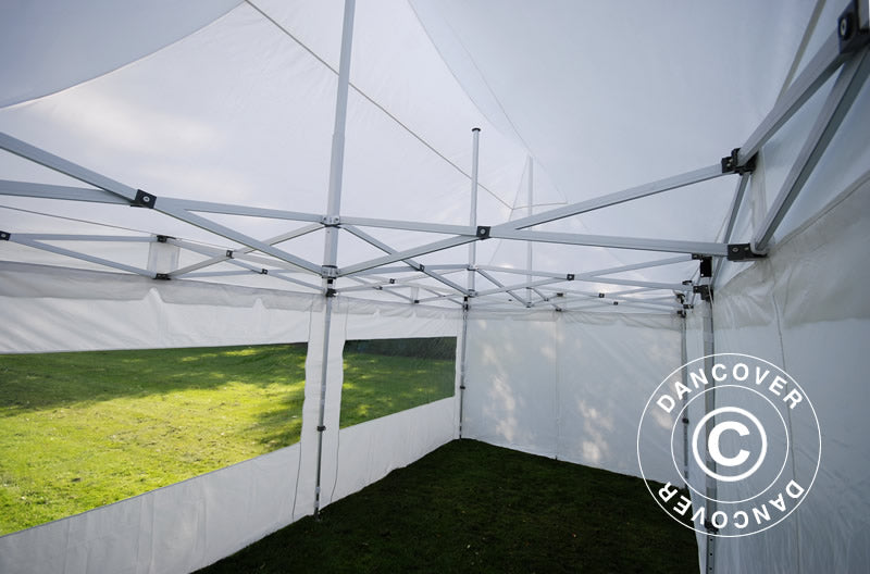 Quick-up telt FleXtents PRO Peak Pagoda 3x6m Hvit, inkl. 6 sider