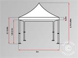 Quick-up telt FleXtents Xtreme 60 3x3m Hvit