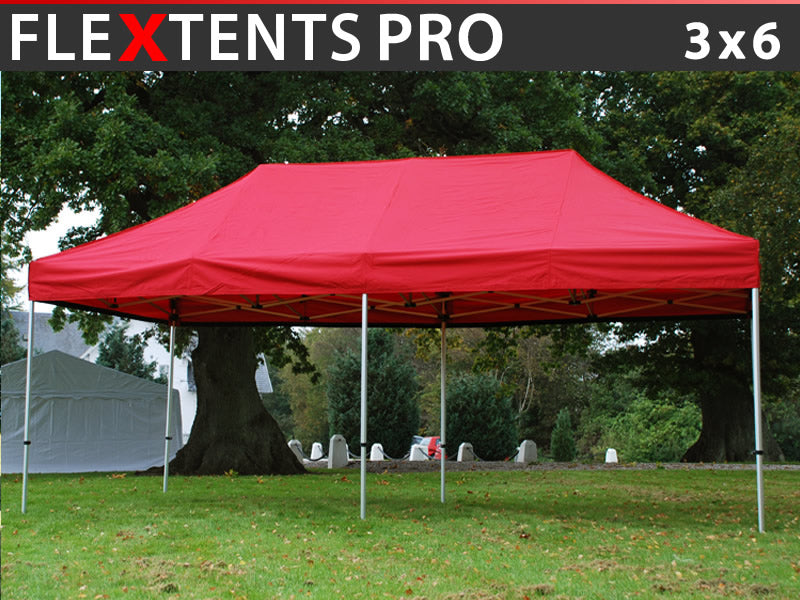 Quick-up telt FleXtents PRO 3x6m Rød