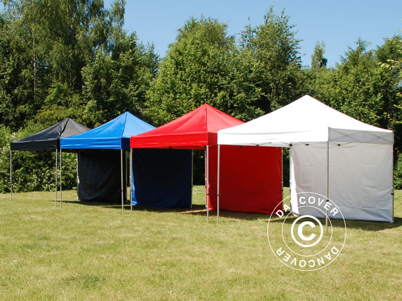 Quick-up telt FleXtents Xtreme 60 3x3m Rød, inkl. 4 sider