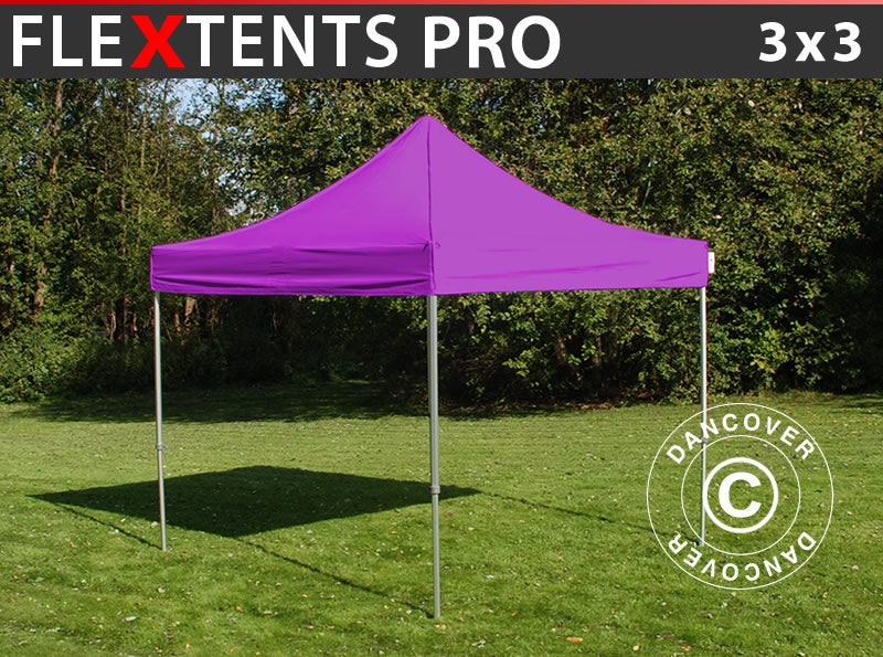 Quick-up telt FleXtents PRO 3x3m Lilla