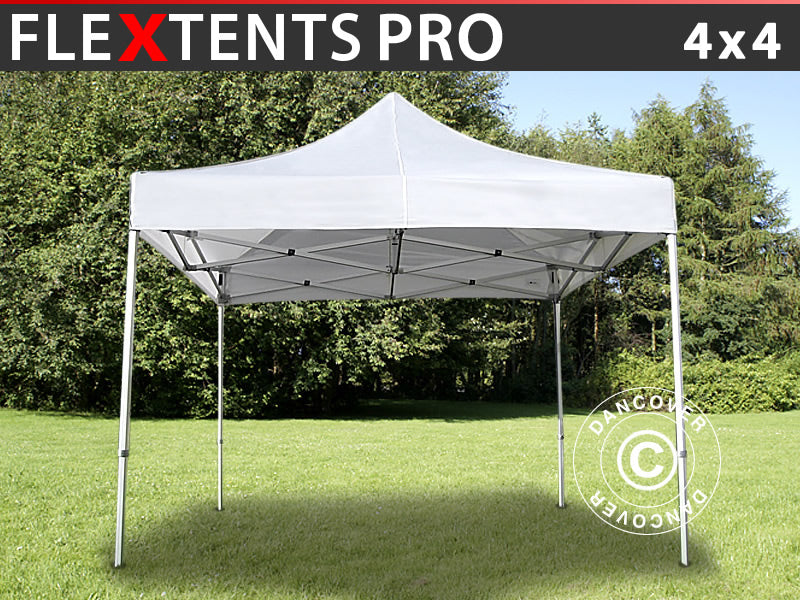 Quick-up telt FleXtents PRO 4x4m Hvit
