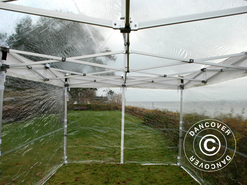 Quick-up telt FleXtents PRO 3x6m Transparent, inkl. 6 sider