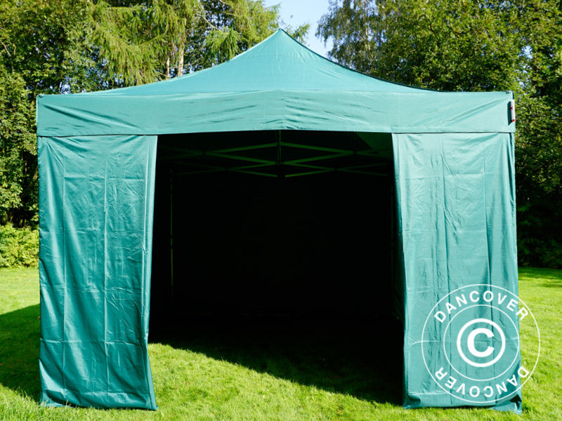 Quick-up telt FleXtents Xtreme 50 4x4m Grønn, med 4 sider