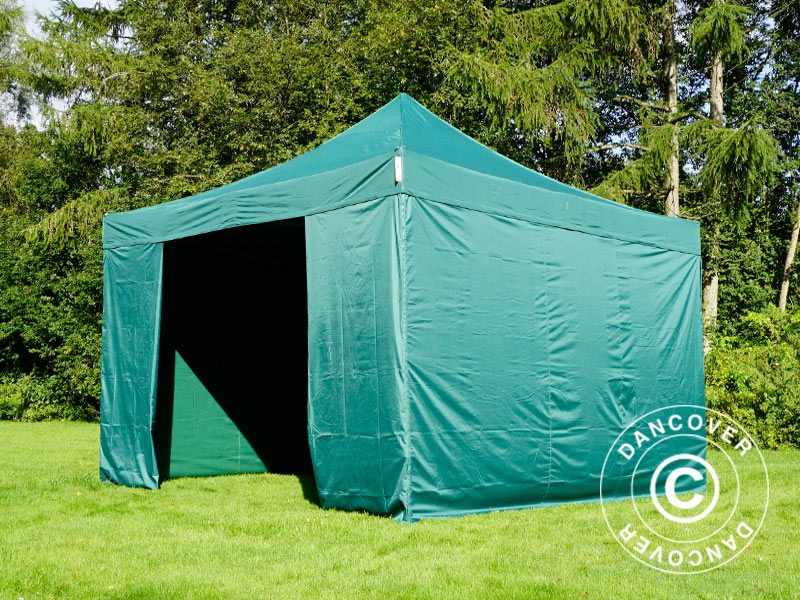 Quick-up telt FleXtents Xtreme 50 4x4m Grønn, med 4 sider