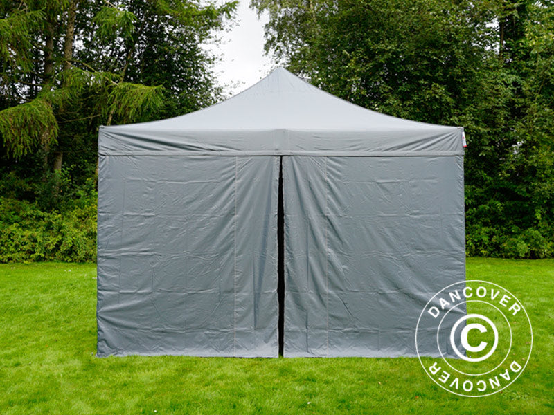 Quick-up telt FleXtents Xtreme 50 4x4m Grå, med 4 sider