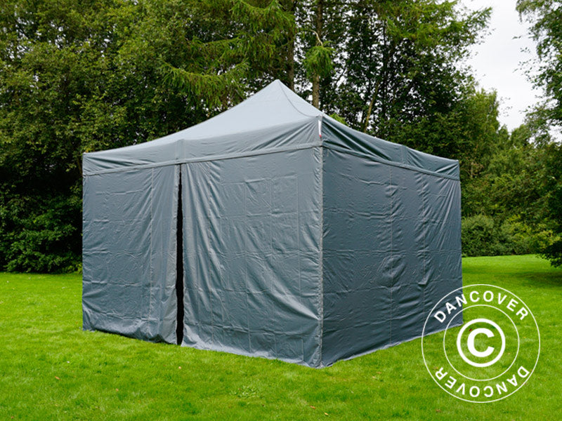 Quick-up telt FleXtents Xtreme 50 4x4m Grå, med 4 sider
