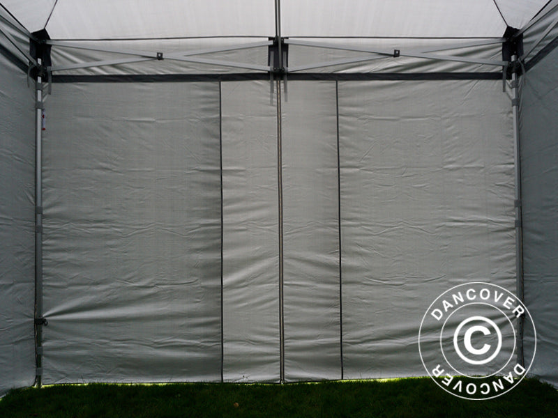 Quick-up telt FleXtents Xtreme 50 4x4m Grå, med 4 sider