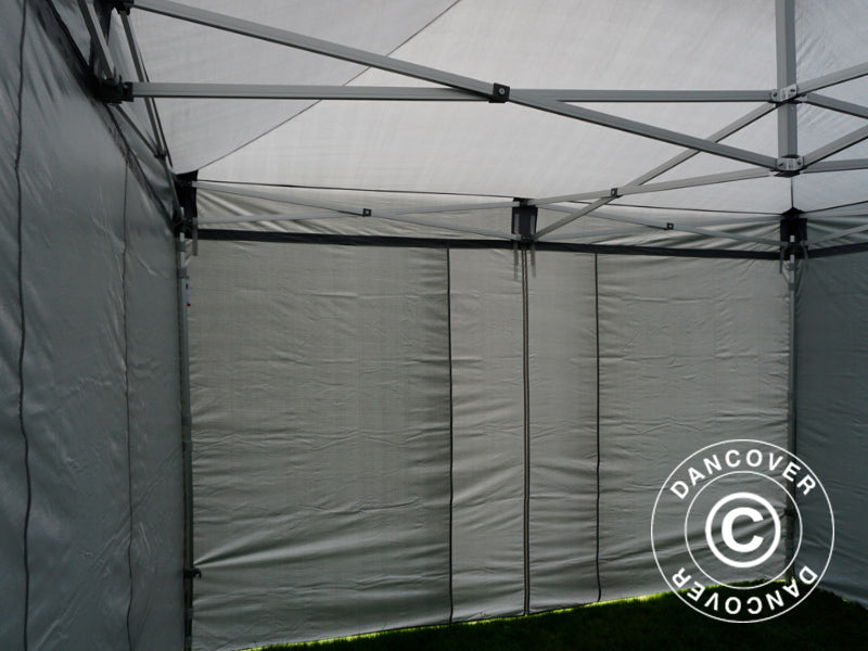 Quick-up telt FleXtents Xtreme 50 4x4m Grå, med 4 sider