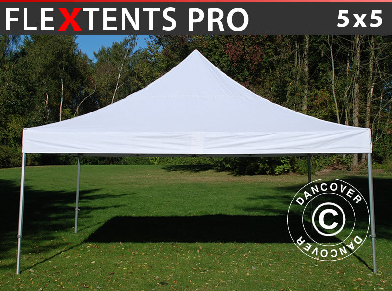 Quick-up telt FleXtents PRO 5x5m Hvit