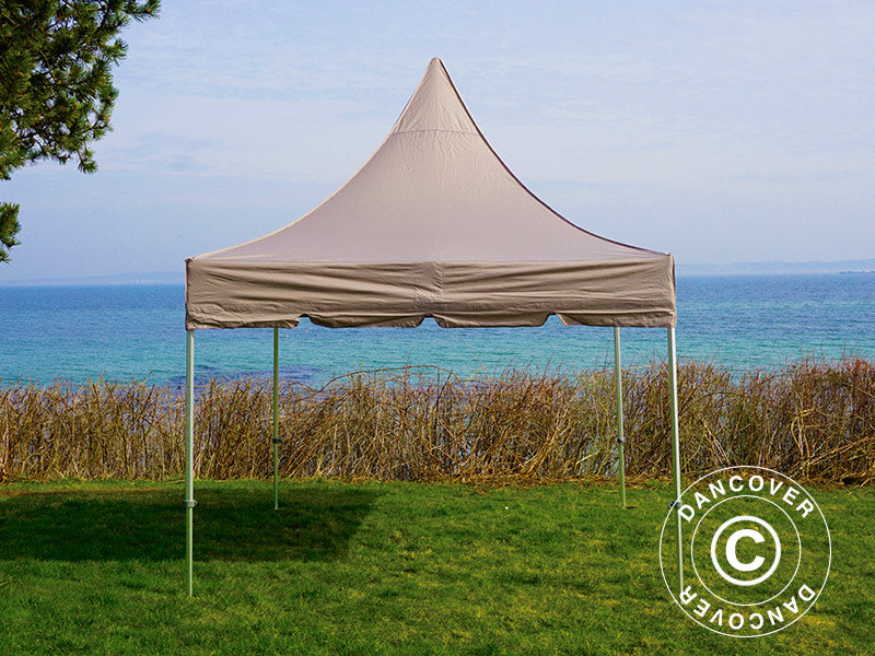 Quick-up telt FleXtents PRO Peak Pagoda 3x3m Latte