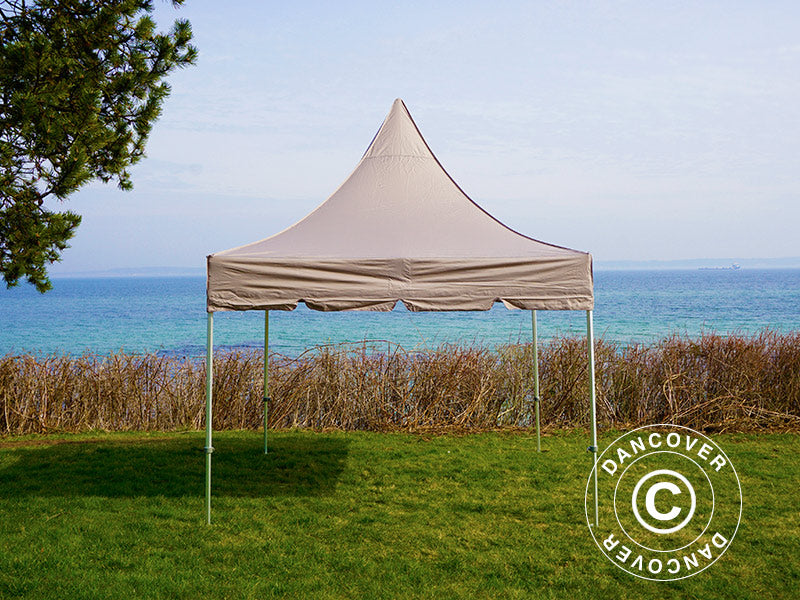 Quick-up telt FleXtents PRO Peak Pagoda 3x3m Latte