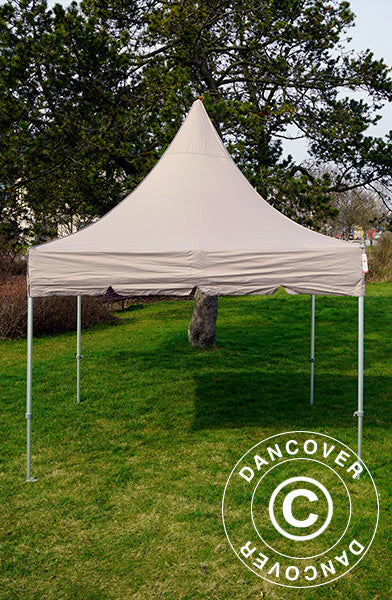 Quick-up telt FleXtents PRO Peak Pagoda 3x3m Latte