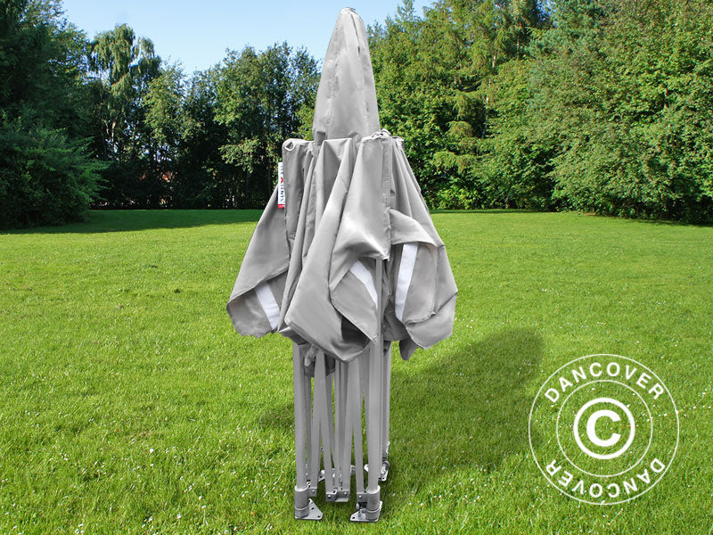 Quick-up telt FleXtents PRO Peak Pagoda 3x3m Latte, inkl. 4 sidevegger