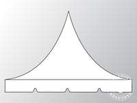 Takduk for Quick-up telt FleXtents PRO Pagoda 4x8m, Hvit