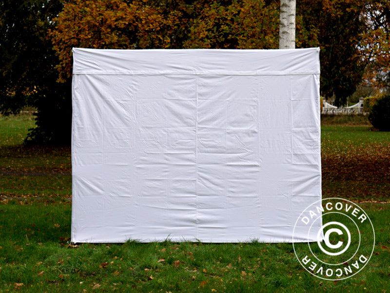 Quick-up telt FleXtents® Xtreme 50 Exhibition m/sidevegger 3x3m hvit, flammehemmende