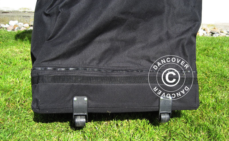 Quick-up telt FleXtents PRO 3x3m Svart, Flammehemmende, inkl. 4 sider