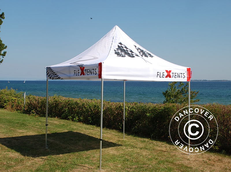 Quick-up telt FleXtents PRO med full digital trykk, 2x2m
