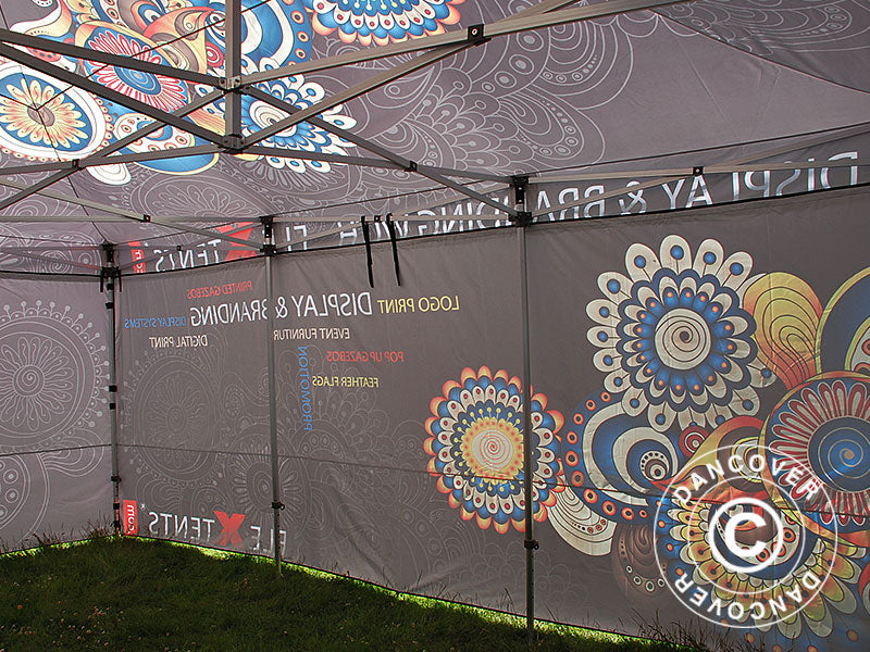 Quick-up telt FleXtents PRO med full digital trykk, 4x6m, inkl. 4 sider