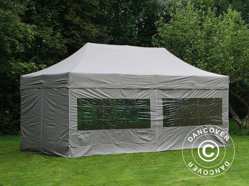 Quick-up telt FleXtents PRO 3x6m Latte, inkl. 6 sider