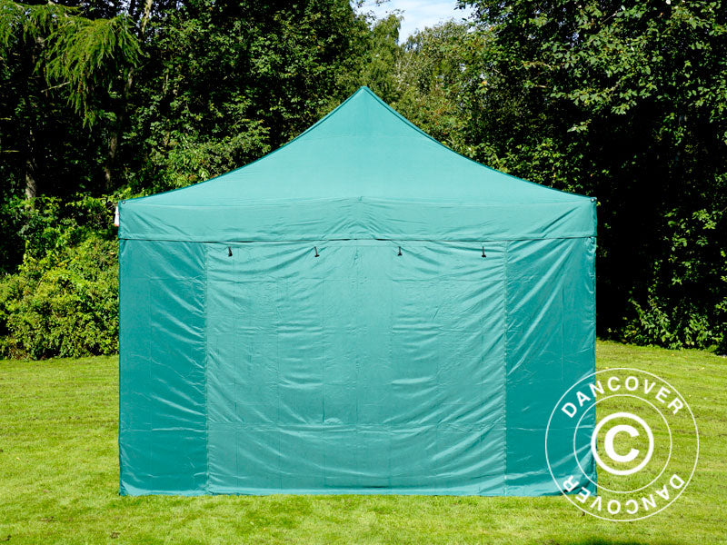 Quick-up telt FleXtents PRO 4x6m Grønn, inkl. 8 sider