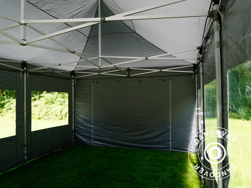 Quick-up telt FleXtents Xtreme 50 4x6m Grå, inkl. 8 sider
