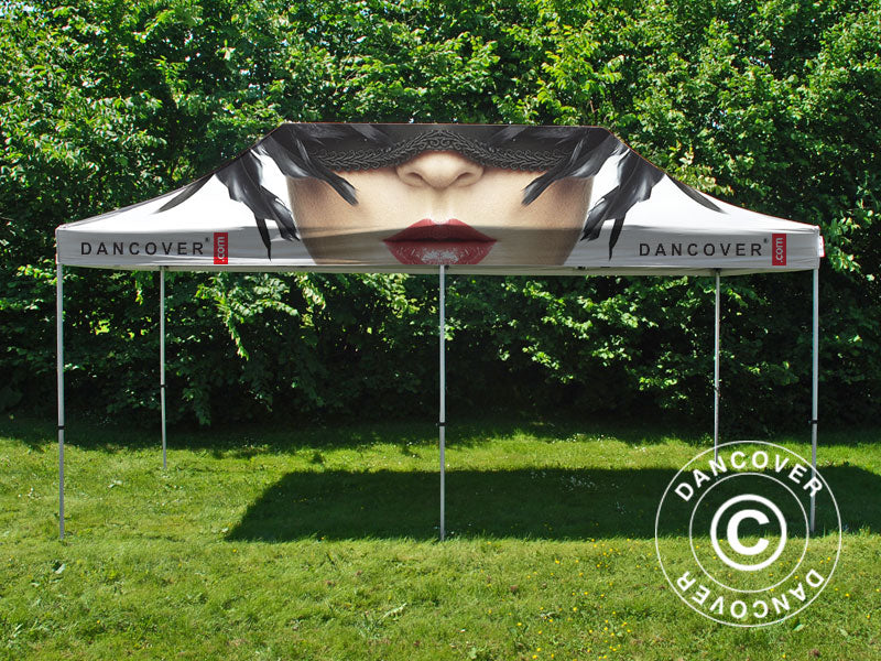 Quick-up telt FleXtents Xtreme 50 med full digital trykk, 4x8m