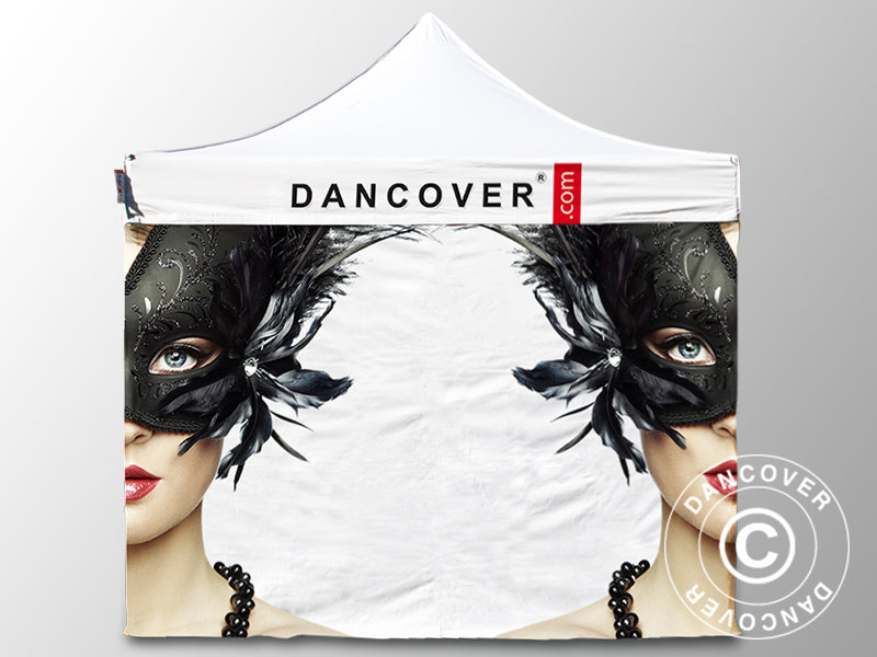 Quick-up telt FleXtents Xtreme 50 med full digital trykk, 4x4m, inkl. 4 sider